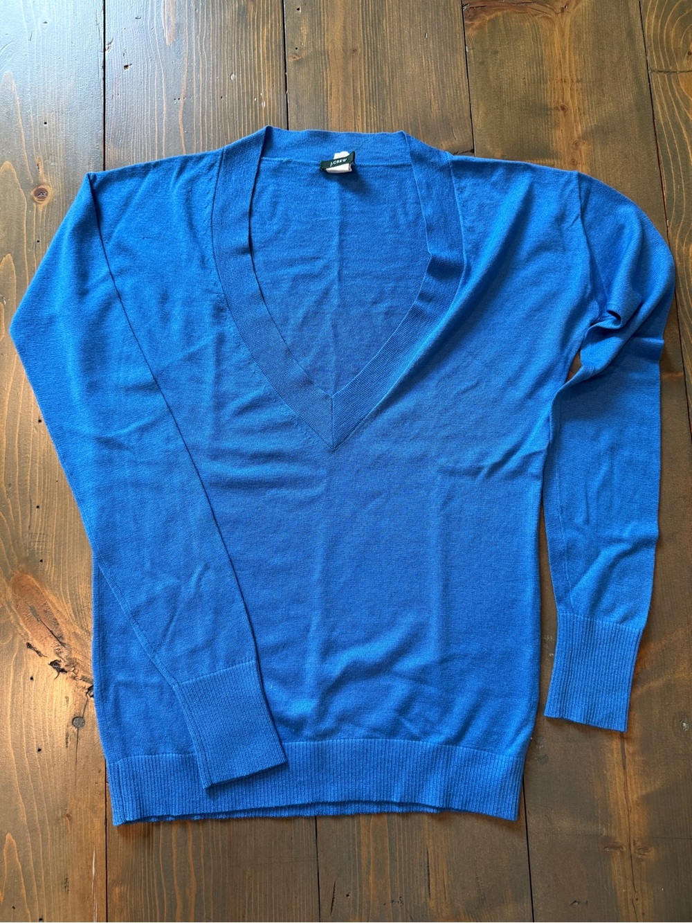 J. Crew Women's V-Neck Sweater in Cobalt
